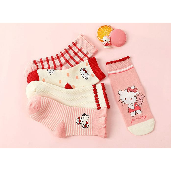 Kaos Kaki Anak Hellokitty Hk 1 Set Isi 5 Pasang New