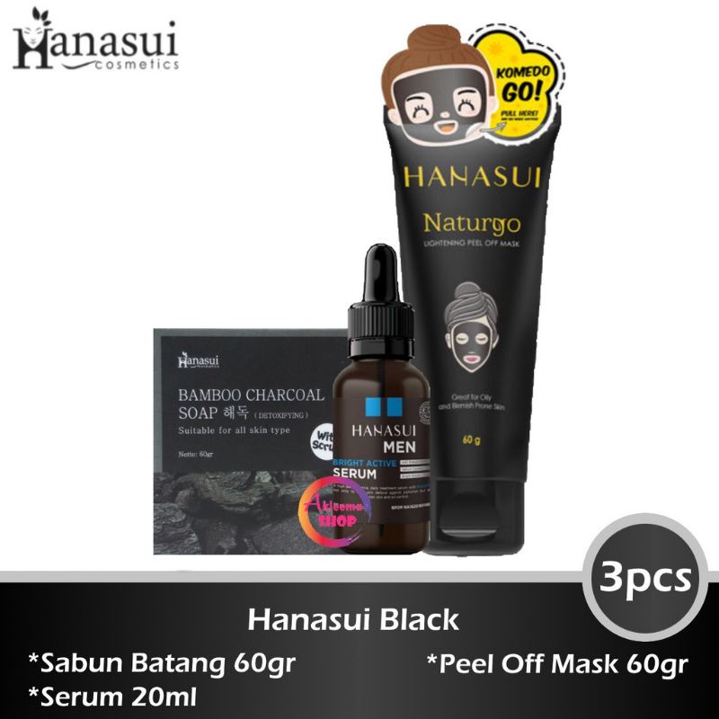 paket hanasui 3in1 perawatan wajah paket pemutih paket hanasui lengkap