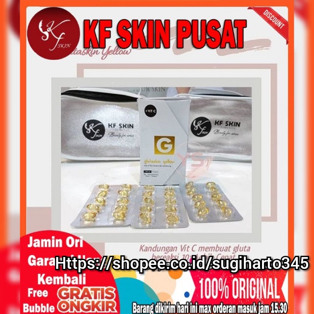 COD Glutaskin Gluta Skin Yellow LCBEAUTY LC BEAUTY PEMUTIH KULIT Original 100% asli