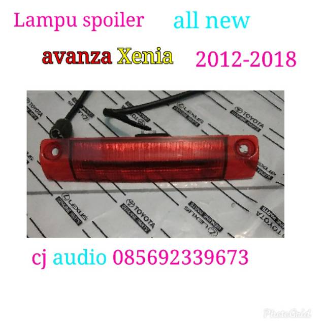 Lampu spoiler all new avanza 2012 2013 2014 2015 2016 2017 2018 original