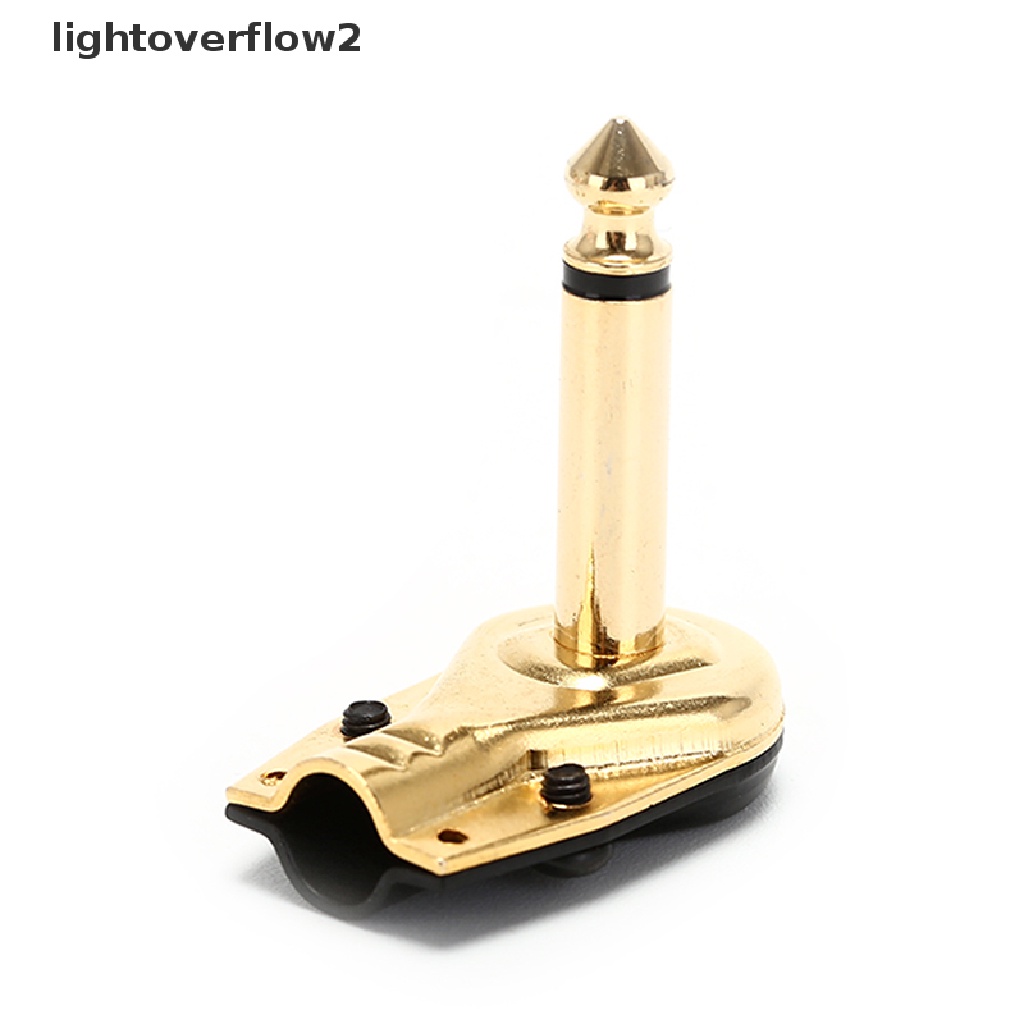 (lightoverflow2) Jack Adapter Konektor Pedal Efek Gitar Elektrik 6.35mm