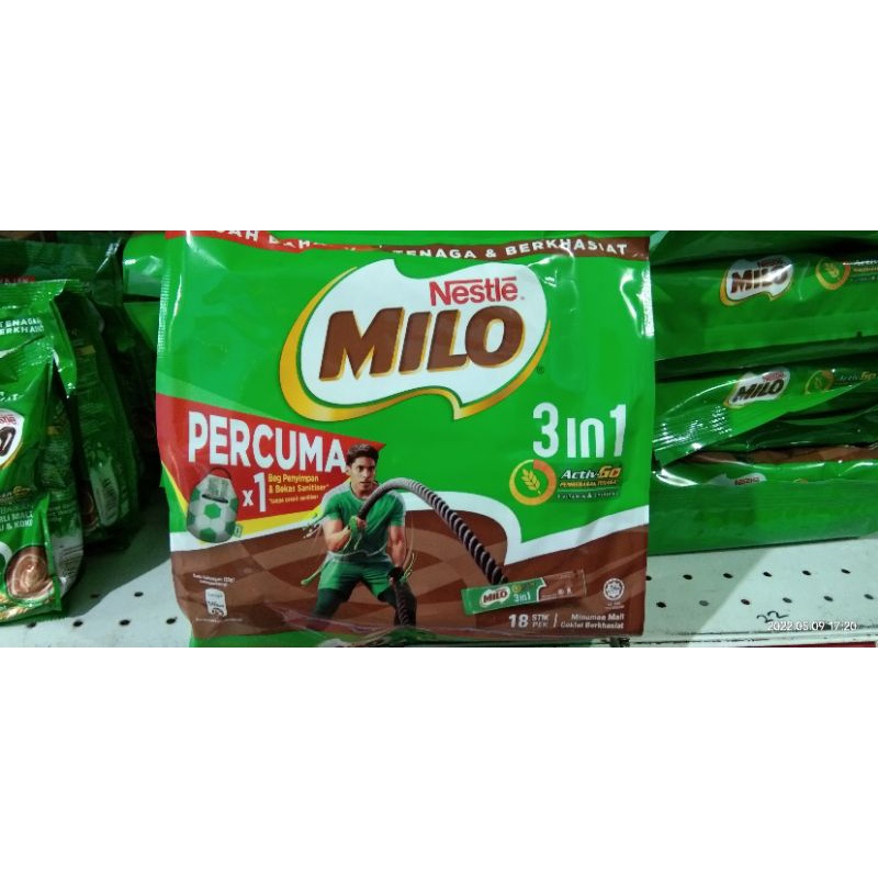 

Milo 3 in_1 isi 18 pek