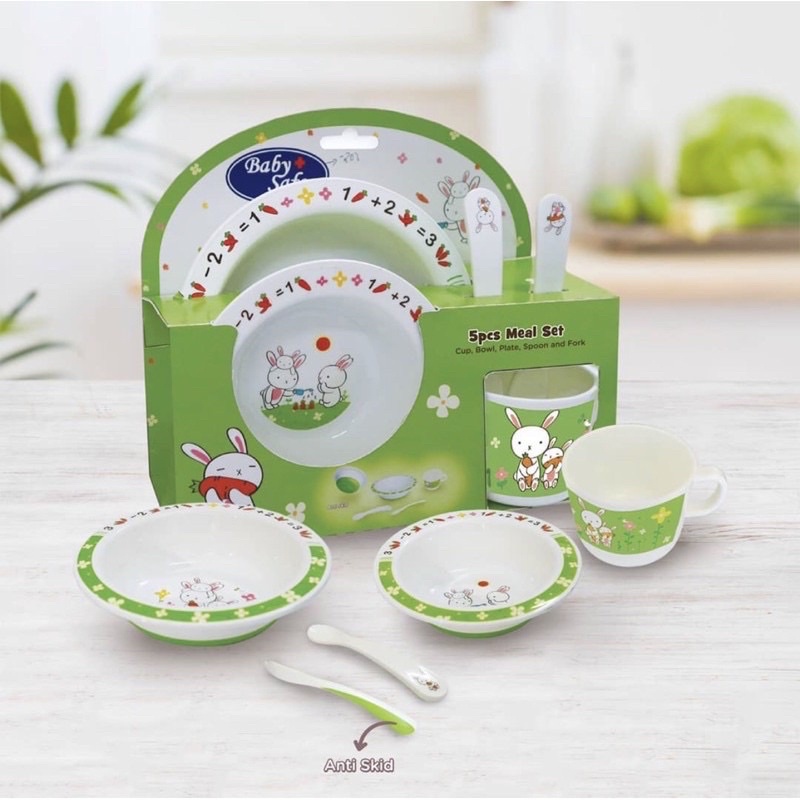 Baby Safe Set Meal FS65 Feeding Set Bayi Kado Lahiran MPASI Alat Makan