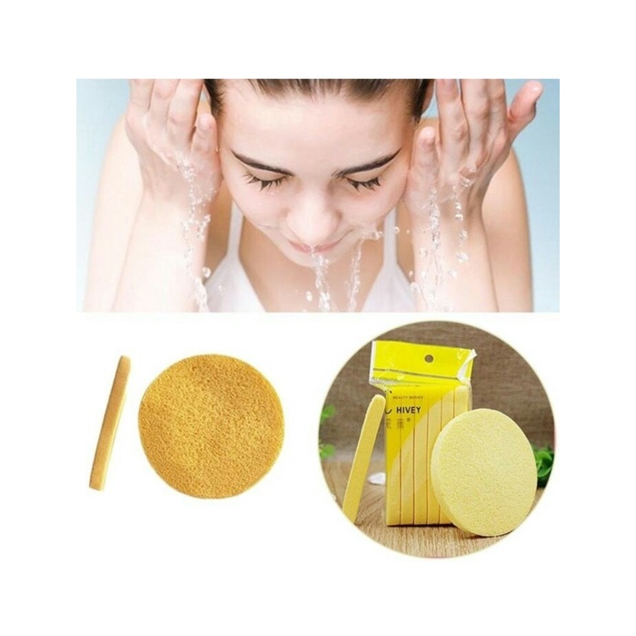 Facial Sponge Stick 12 Batang / Spons Kentang Wajah Hivey Stik Spon Pembersih