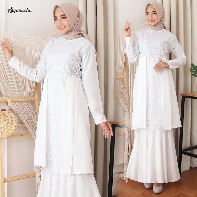 Baju akad nikah gamis