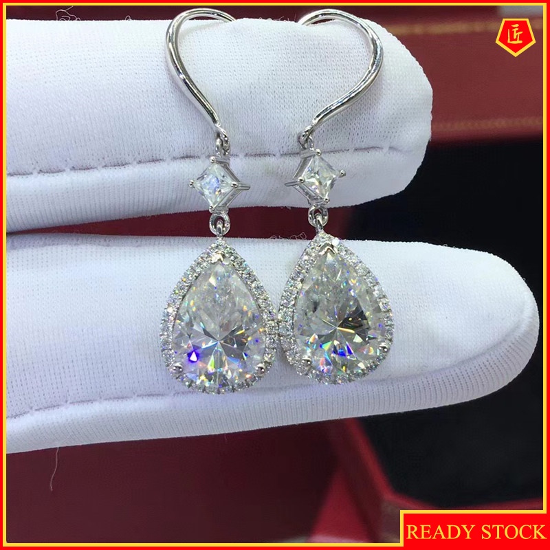 [Ready Stock]Luxurious Personalized Full Diamond Earrings