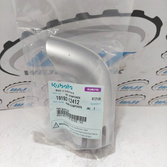 Pipa Knalpot Atas Kubota RD75-85 DI/RD 160 / Corong Knalpot RD85 Ori