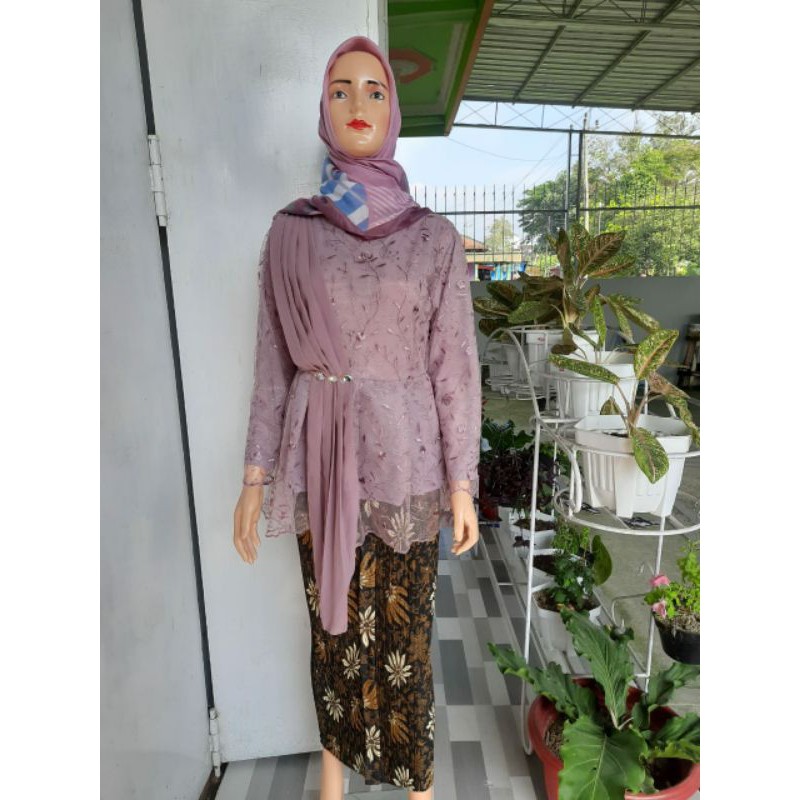 SET KEBAYA SLENDANG( ATASAN +ROK PLISKET)