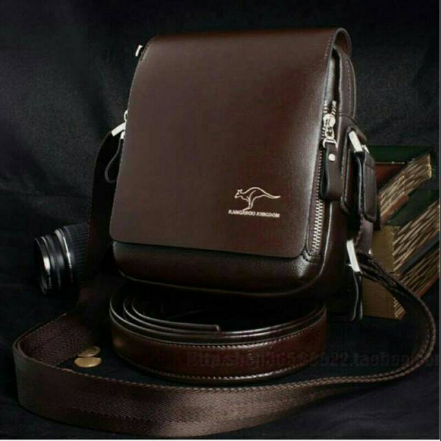 Tas Selempang Kangaroo Tas Kulit Import Pria