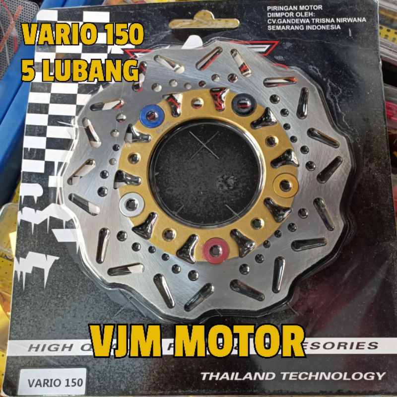 Disc brake Vario 150 Piringan cakram depan Standar variasi 5 lubang baut cakram