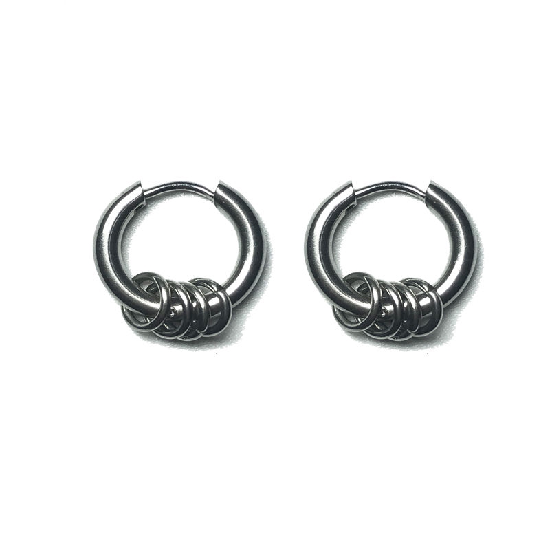 Anting Bahan Titanium Steel Gaya Retro