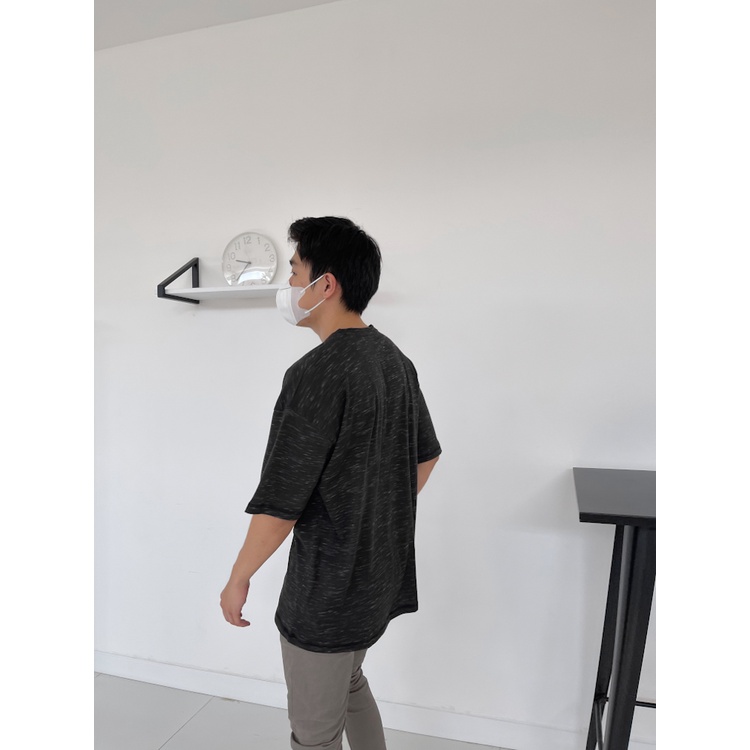 Kadaka MT-0104 Oversized T-Shirt Pria Crewneck Two Tone