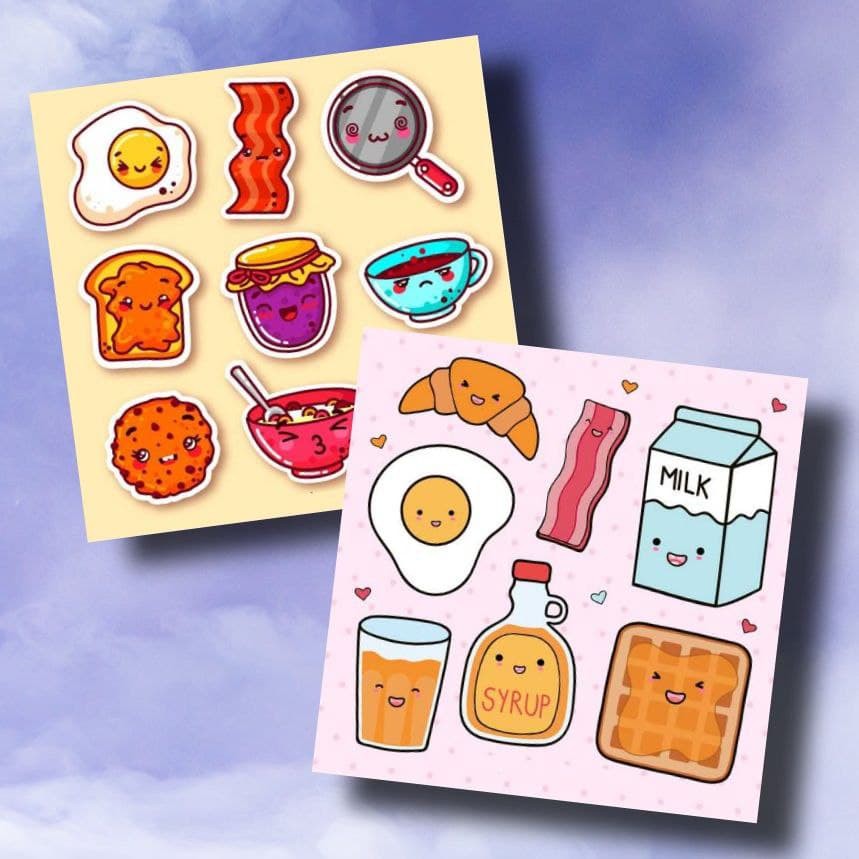 sticker aesthetic food Jayeonmi.id