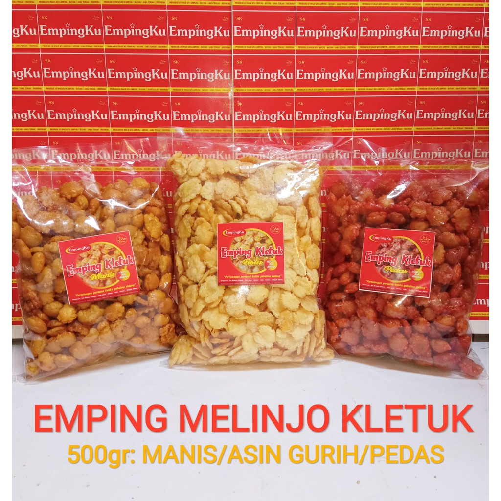 

(Emping Kletuk ) Matang 1/2 KG Siap Makan