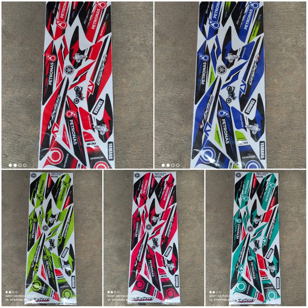 STRIPING STICKER NEW VIXION ADVANCE PETRONAS
