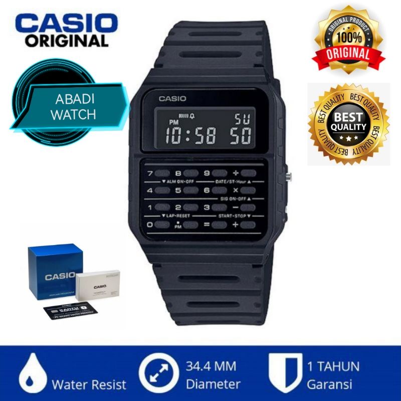 Ready!! Paling Laris Casio Original CA-53WF-1B  Jam Tangan KALKULATOR CALCULATOR3 CA53