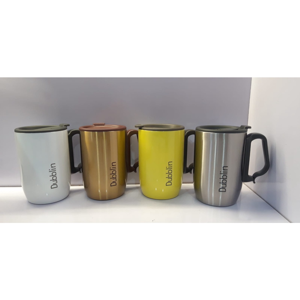 Dubblin Refresh Mug Combo Set 350 Ml Mug Gelas Cangkir Tahan Panas Dublin 350 Ml Cangkir Mug Kopi Teh Stainless Stell Tahan Dingin Dublin Termos Botol 350 Ml