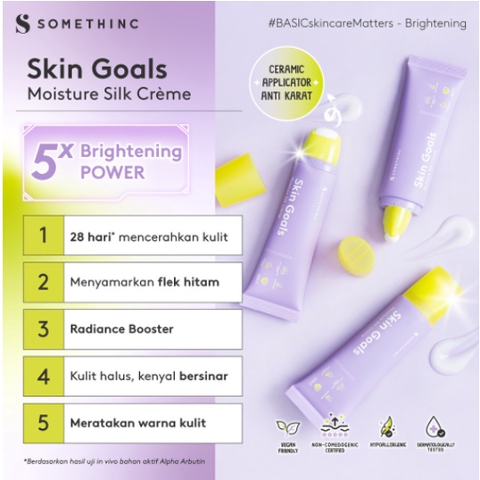 SOMETHINC Skin Goals Series - Vita Propolis Toner Serum Moisturizer &amp; Body Cream / Kulit Cerah Maksimal