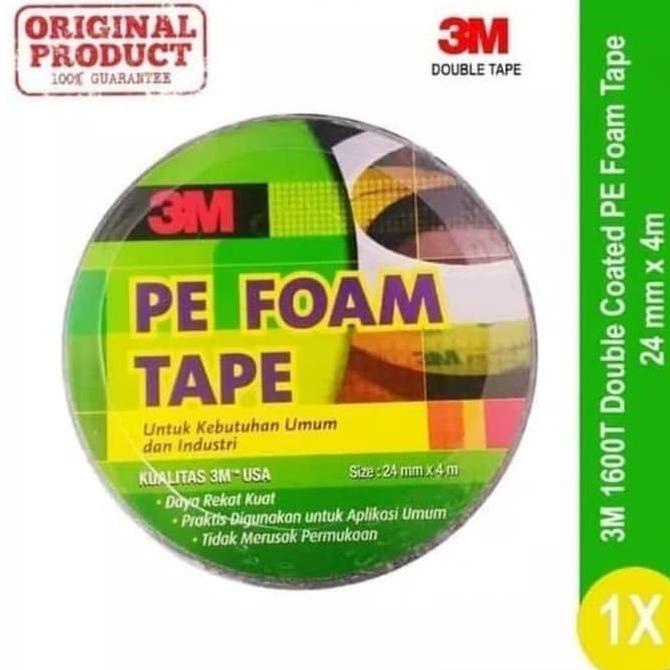 

1 BOX DOUBLE TAPE BUSA 3M Pe Foam Tape 24 mm x 4 M ORIGINAL SERBAGUNA platinumcp90 Buru Order