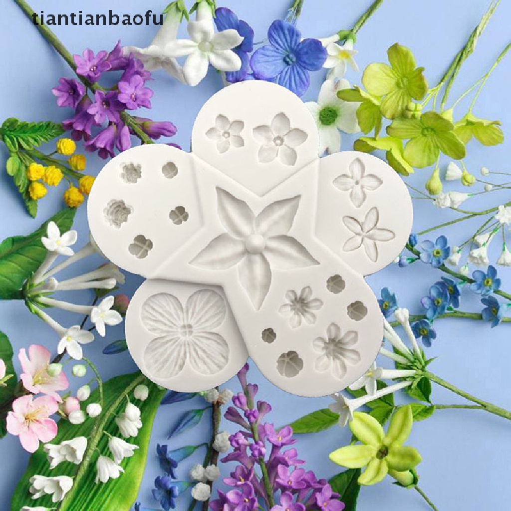 [tiantianbaofu] Flower silicone mold fondant mold cake decorating tool chocolate gumpaste mold Boutique