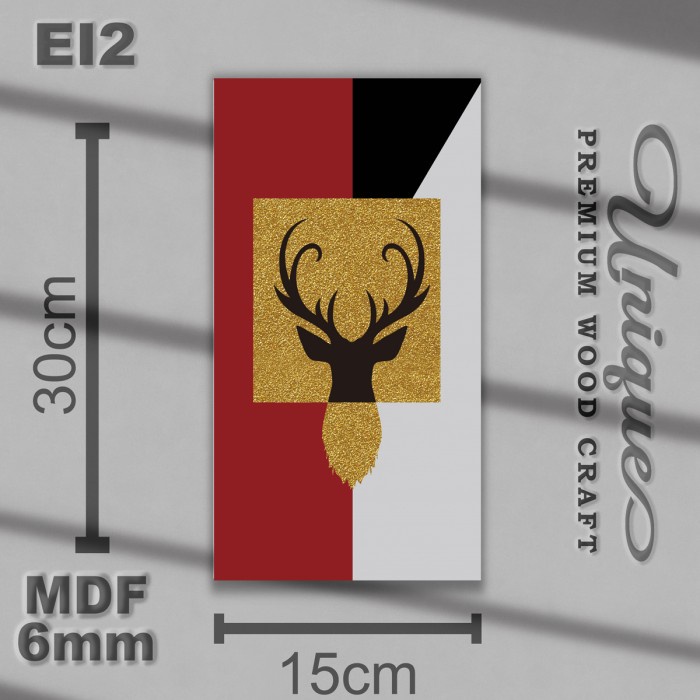 Combine Walldecor Hiasan Dinding Kamar Kayu MDF Ei