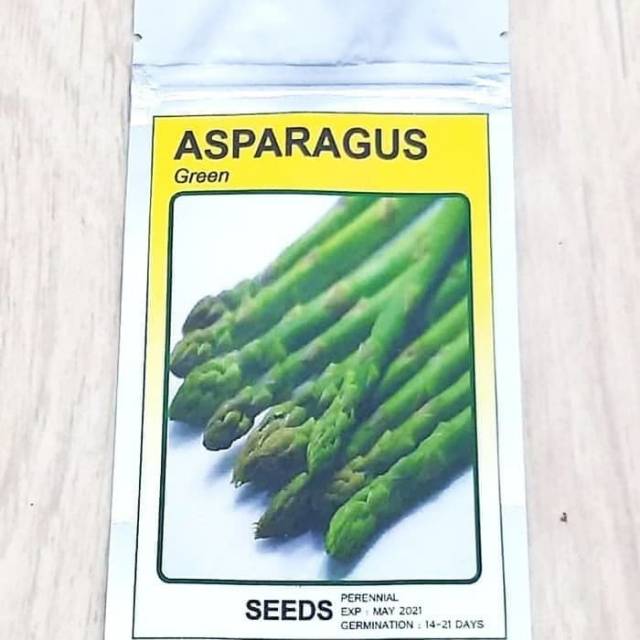 1 Benih Bibit Asparagus varietas Green (Non F1)