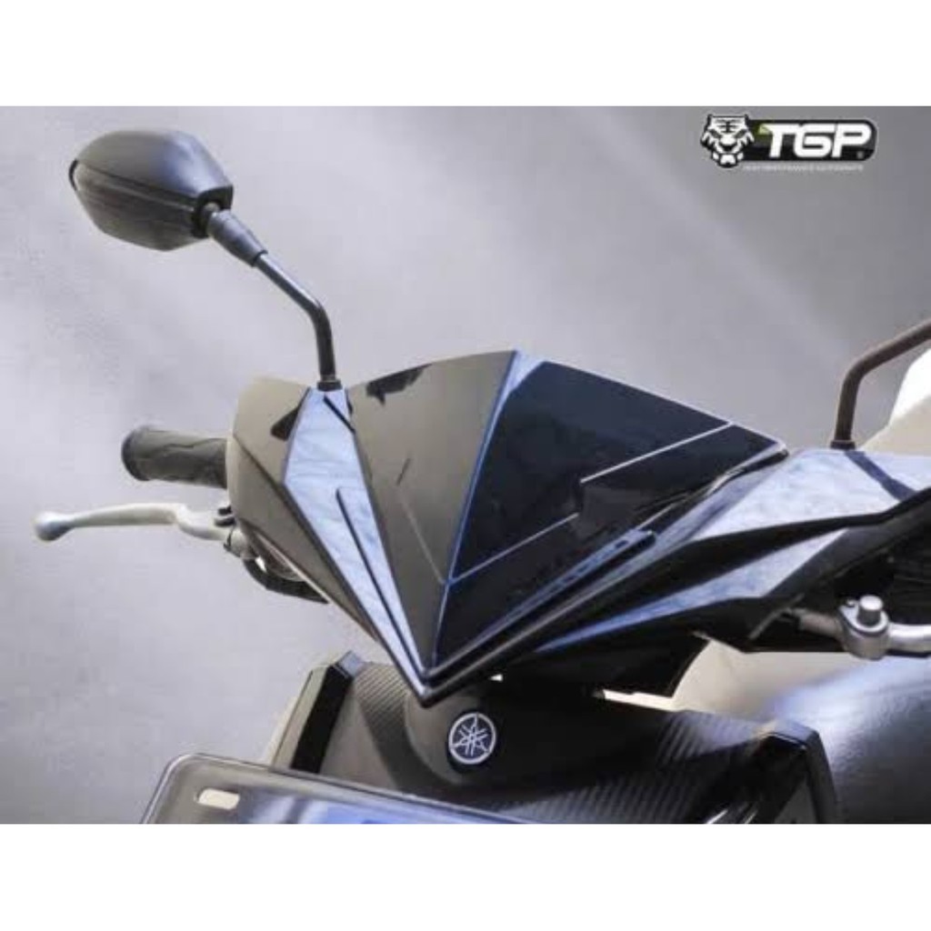 VISOR MIO M3 MIO Z HITAM TGP FULL BLACK