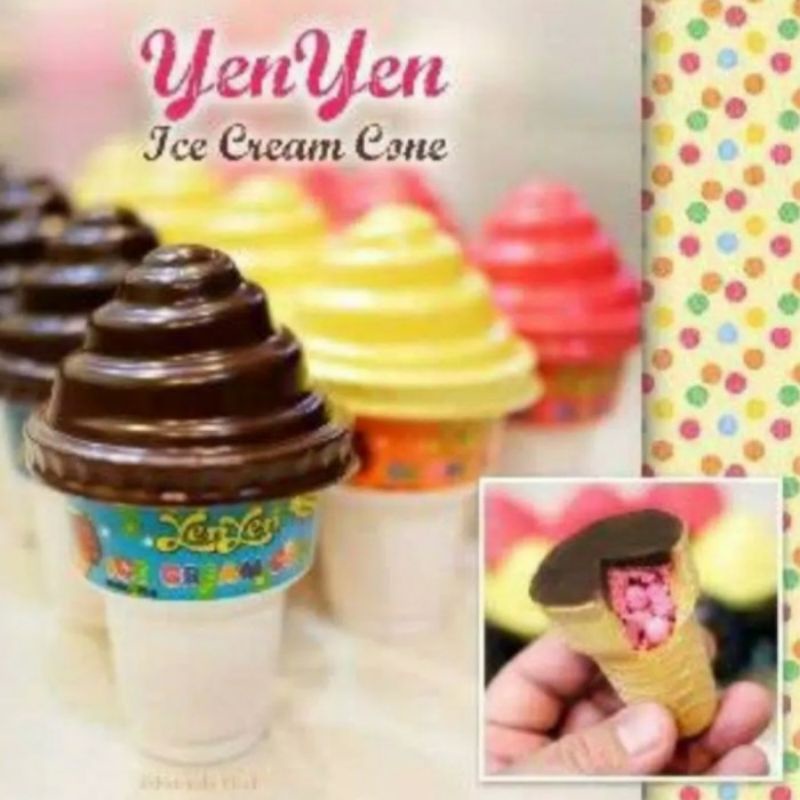 

Yen yen ice cream cone 1 karton 12 pack x 12 pcs
