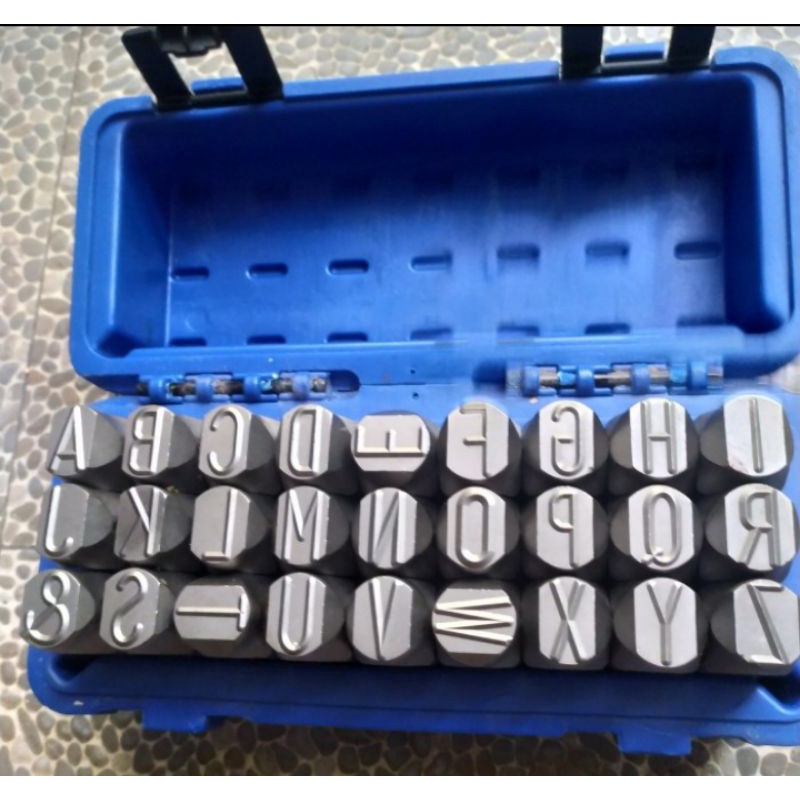 

KETOK HURUF (A-Z) ukuran 20 mm letter stamp punch
