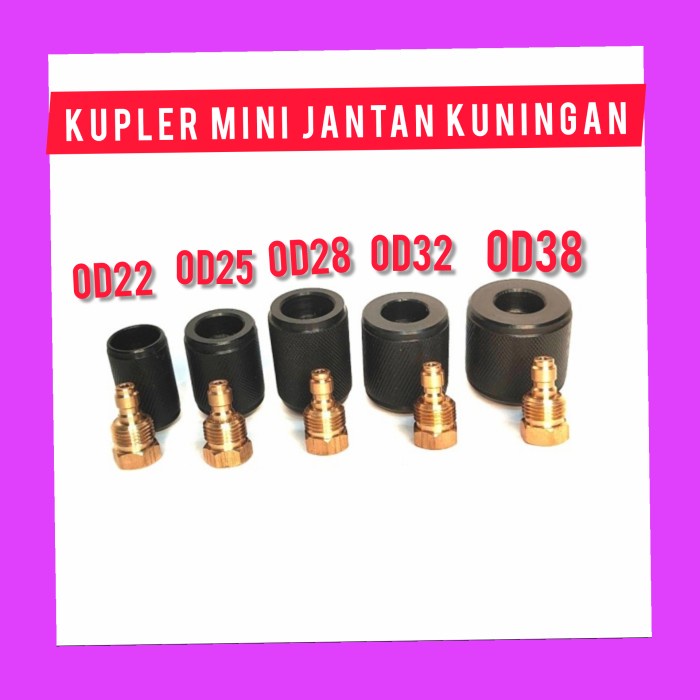 V50Bg Mini Kopler / Kupler Mini Jantan / Kupler Jantan Mini ( Od 25/28 32) - Od28 570Ffsg
