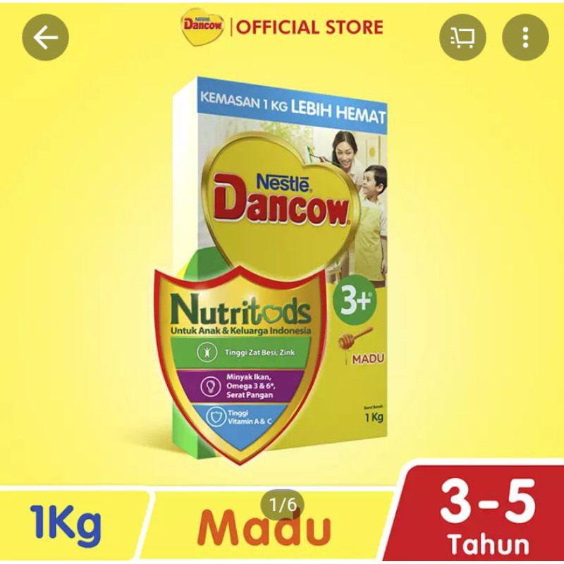 Nestle Dancow 3+ Rasa Madu 3 - 5 tahun