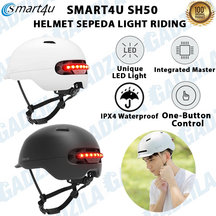 Helm Sepeda Smart4u SH50 Bicycle Helmet Backlight Waterproof