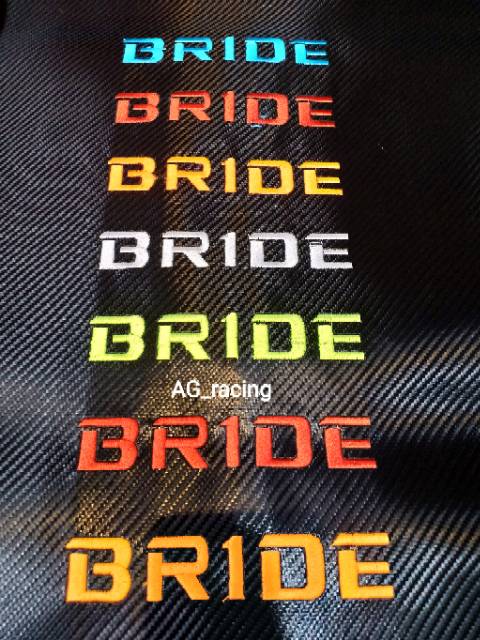 Sarung jok motor MR / kulit jok motor Carbon MR bordir BRIDE, SOMJIN, MODIFIERS