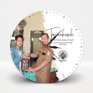 Jual Jam Dinding Custom Logo Instansi Cinderamata Souvenir Perusahaan