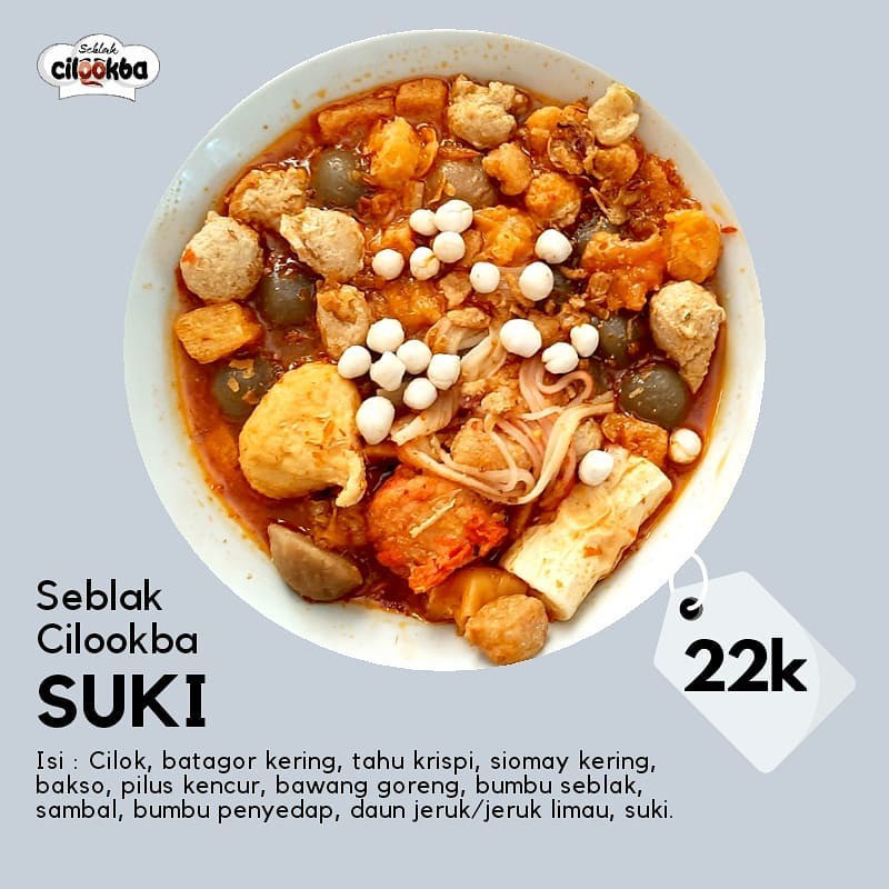 

Seblak Cilookba Bogor (Aci Cilok) SUKI - Instan - Asli Bandung