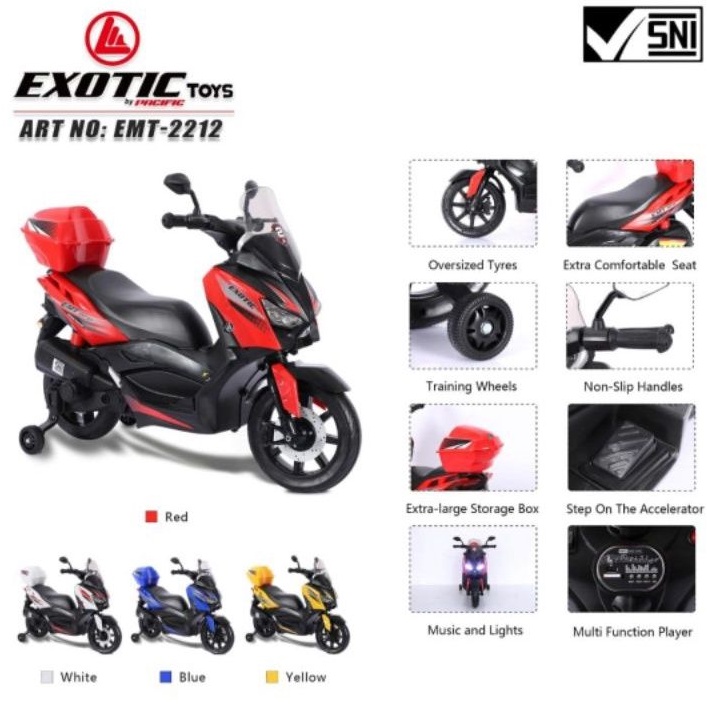 Mainan Anak Motor Aki N Max / S max Exotic by Pacific Toys EMT-2212 Pmb