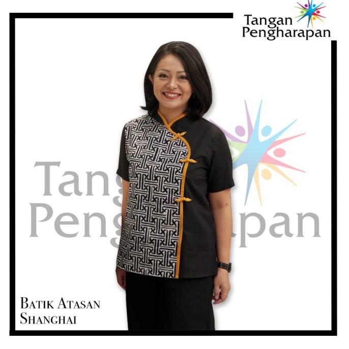 Atasan Batik Wanita Shanghai Tangan Pengharapan
