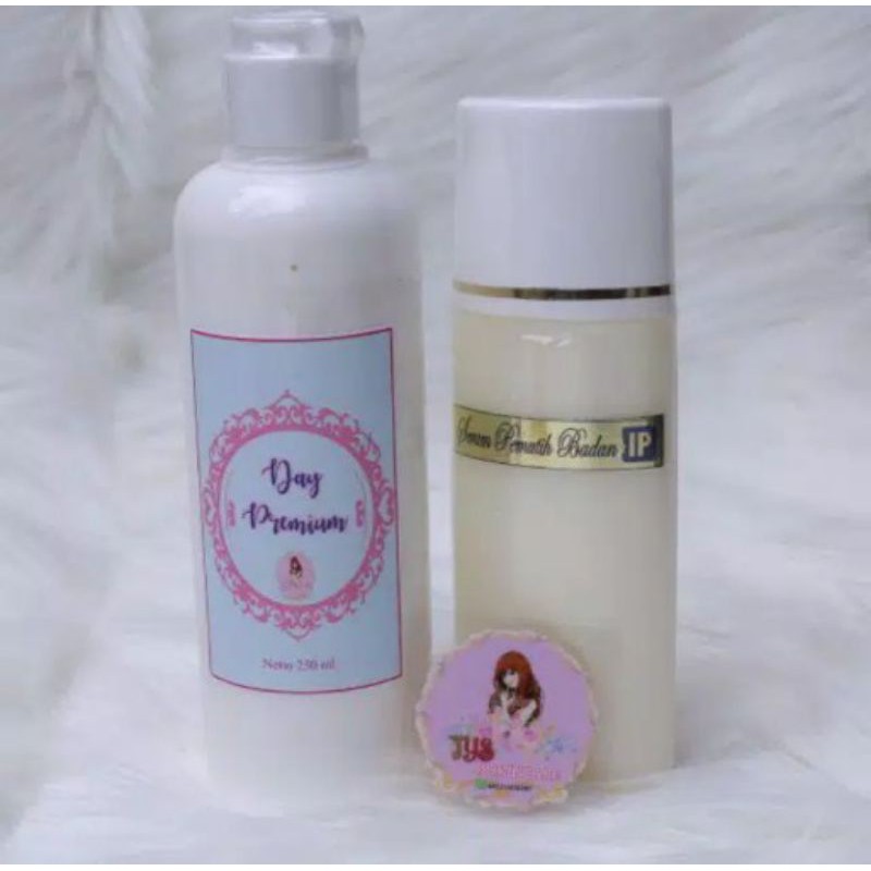 Paket Serum Pemutih Badan/ HB Jasmine + Lotion siang (Day Premium)