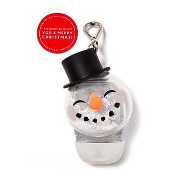 BBW POCKETBAC HOLDER HAND SANITIZER NOISE-MAKING SNOWMAN