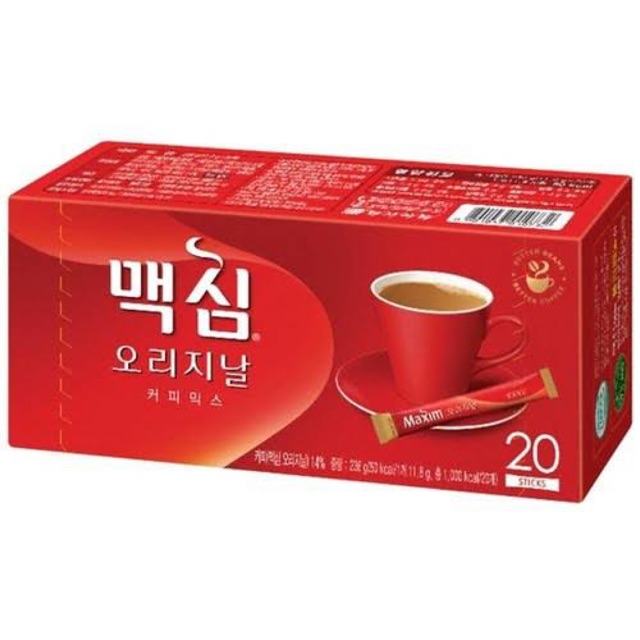 Maxim original coffee - kopi khas korea