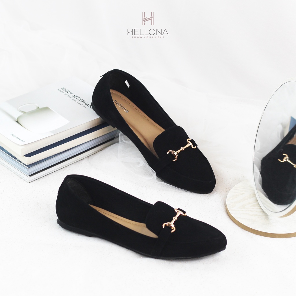 Hellona Alin Flatshoes Model Simply Sole Karet