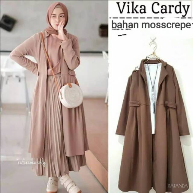 CARDIGAN VIKA CARDI MOSCREPE OUTER PREMIUM-3