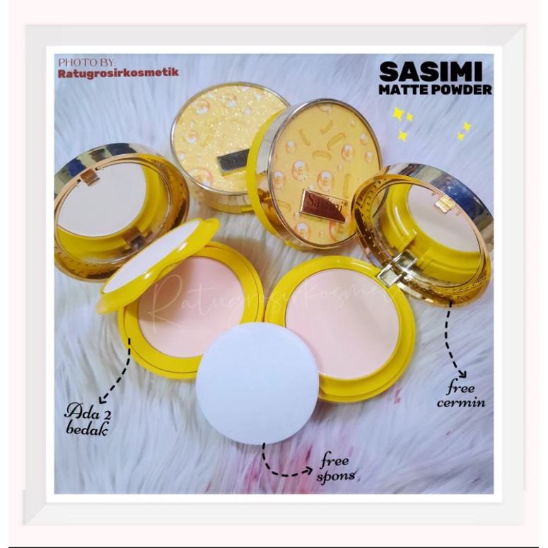 PROMO!!!BEDAK COMPACT POWDER 2IN1 SASIMI