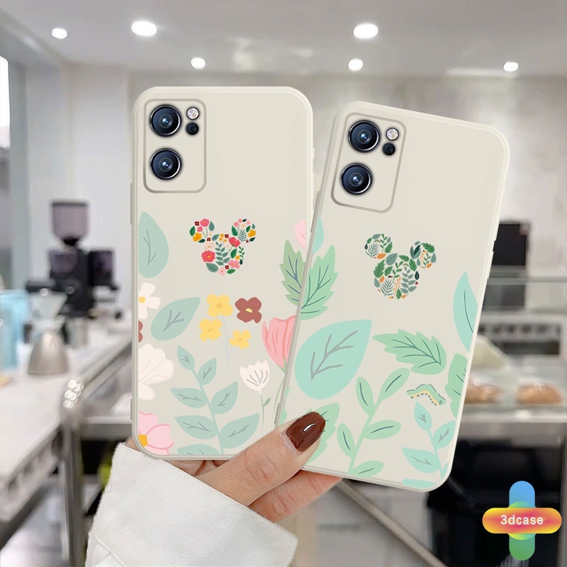 Casing Soft TPU Case Infinix Hot 10s 10 Play Hot 10 10t 10i S4 9 Pro 11 Plus Hot 9 11 Play 11 11S NFC Infinix Smart 4 5 Pro 3 Plus Infinix Note 8 10 Tencno Spark 5 PRO A54 A15 A9 A5 Cute Mickey Minnie Mouse Flower Anti-fall Case