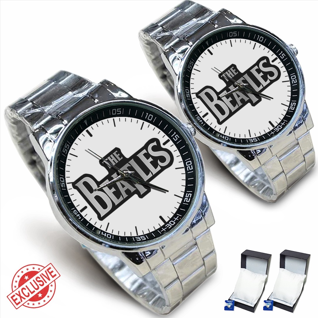 Jam Tangan Rantai Couple THE BEATLES (Nice)