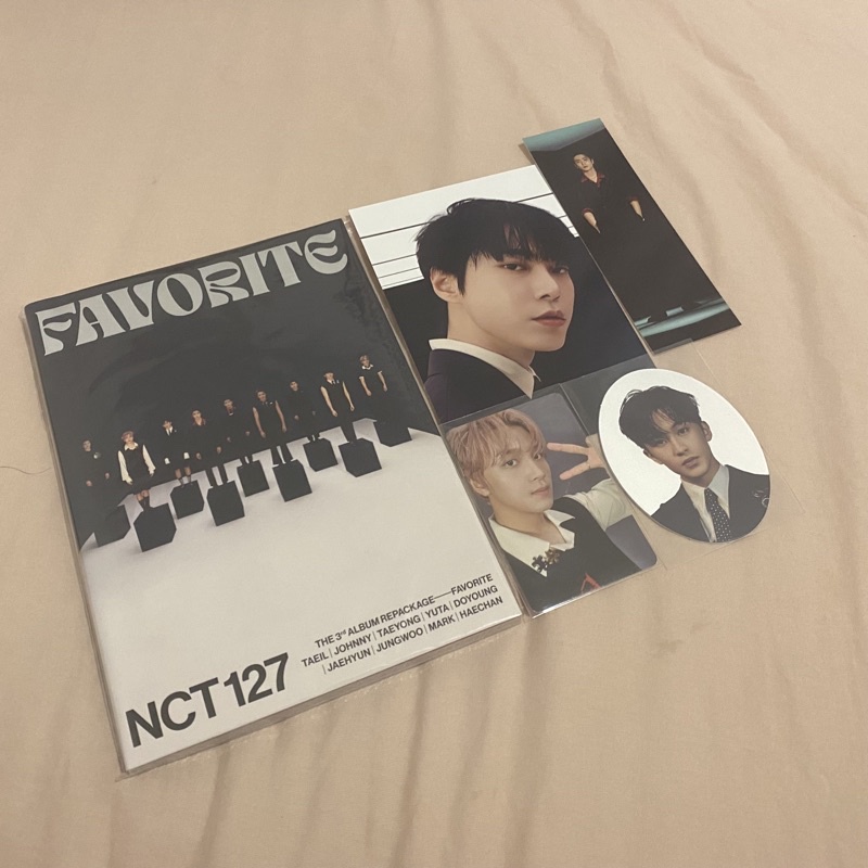 NCT 127 repackage album favorite classic ver PC photocard haechan postcard doing bookmark jaehyun pe