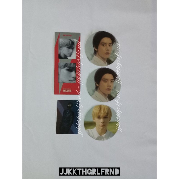 READY STOCK PC PHOTOCARD ENHYPEN DIMENSION ANSWER D:A POLA POLAROID ALBUM ONLY BOOKMARK BM COASTER P