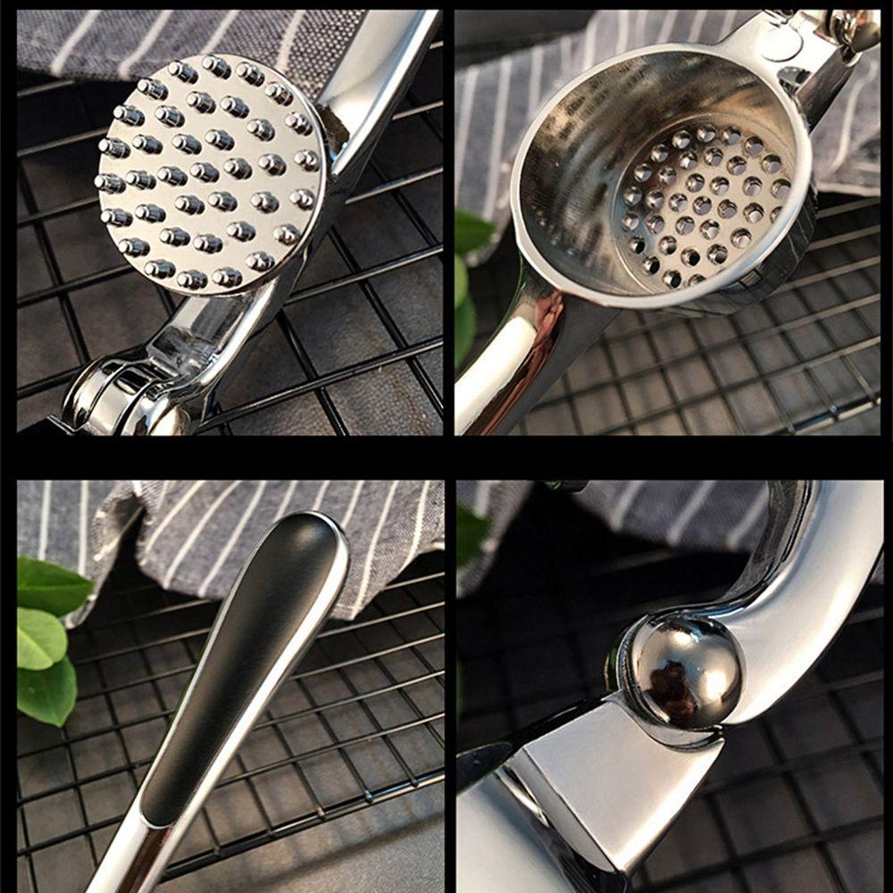 [Elegan] Garlic Masher Stainless Steel Penghancur Multifungsi Penghalus Bumbu Tekan Alat Cincang