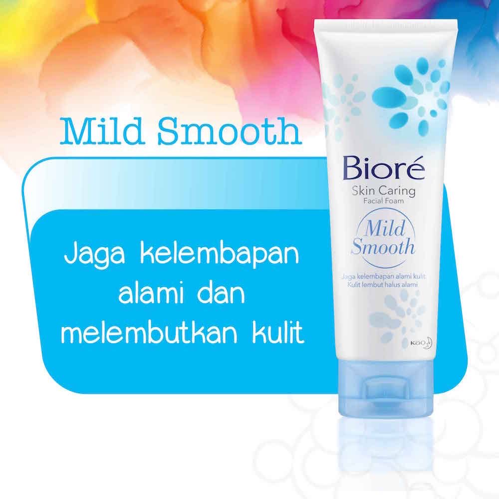 ★ BB ★  BIORE Skin Caring Facial Foam 100gr - Acne Care | Mild Smooth | Bright &amp; Oil Clear