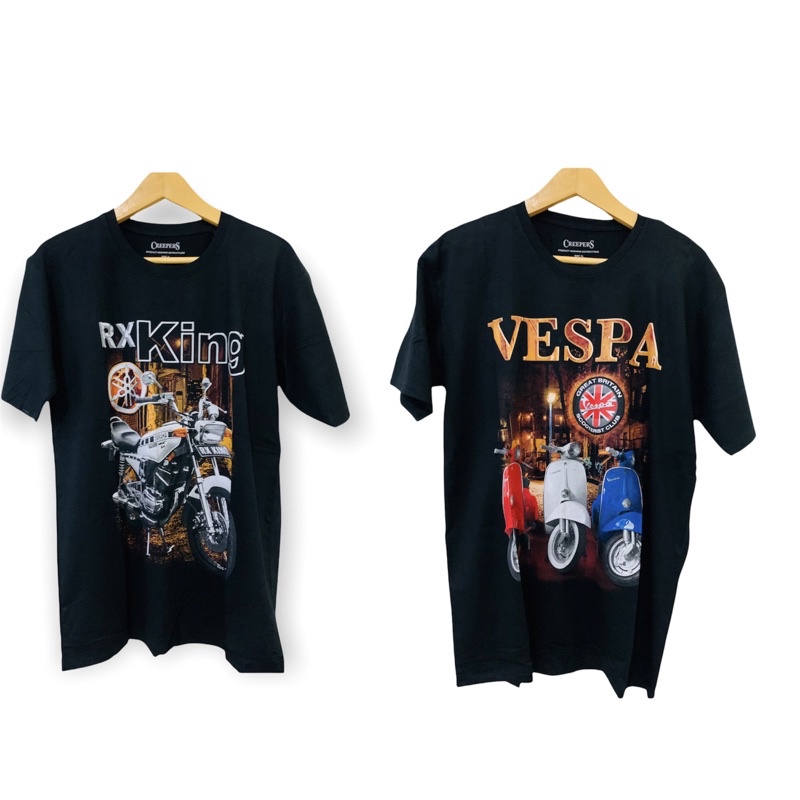 KAOS JUMBO XL/KAOS DISTRO COWOK GAMBAR VESPA